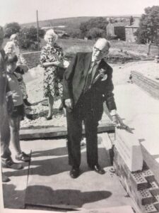 The foundation stone was laid by 86-year-old Fred Varley and two pupils from Wilsden First School in a special ceremony on 6th July 1975