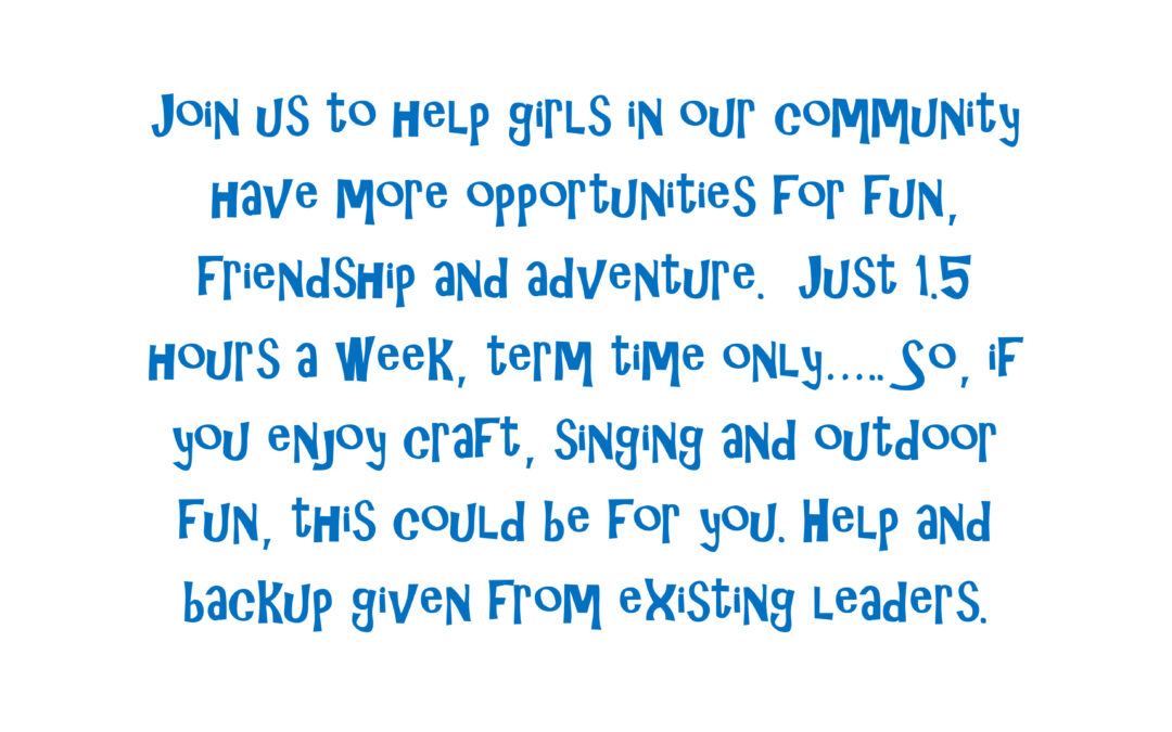 New leaders required for 1st Wilsden Brownies