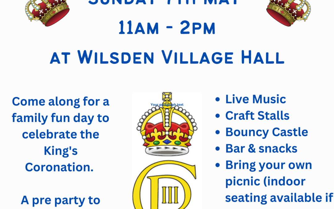 Coronation Celebration – Sunday 7th May